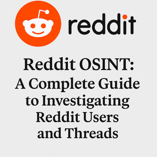 Reddit logo with osint investigation guide text