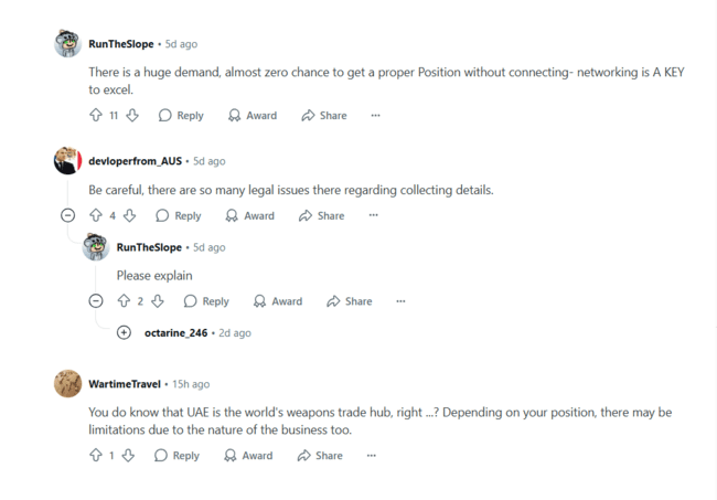 The image shows a screenshot of a reddit post's comments and comment threads